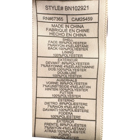 Eshakti Dress Women's 24W Floral Print Black Long Sleeve Knee Length Belted - Picture 15 of 16